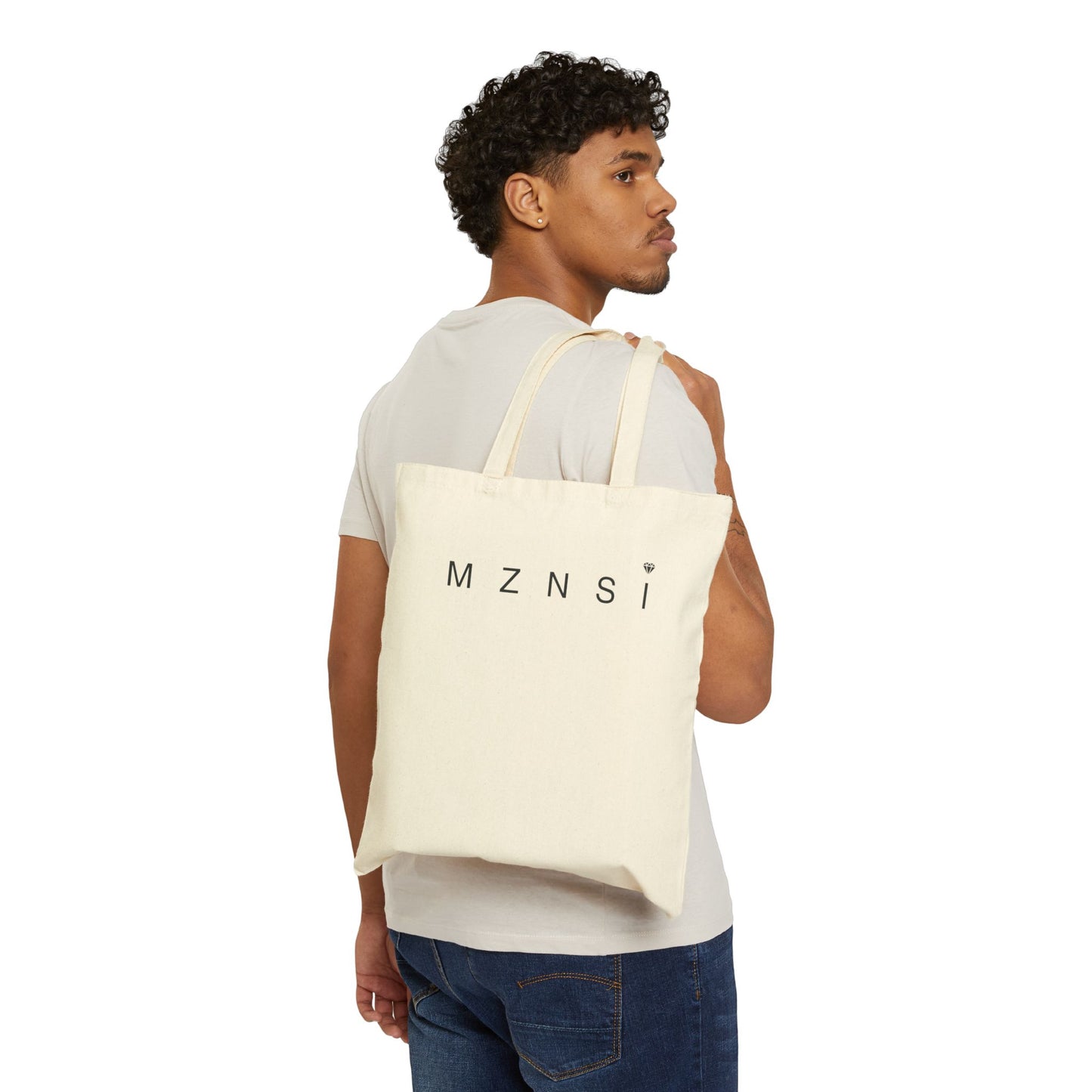 The Statement Tote (Canvas-Natural)
